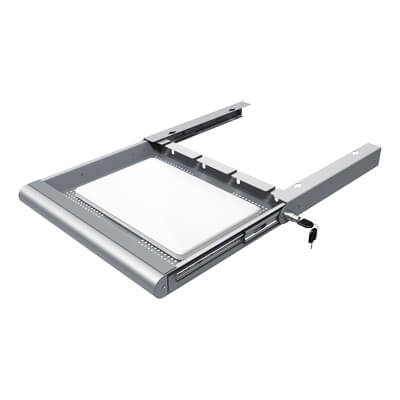 20.622 | Addit laptop security drawer 622 | silver | For laptops and tablets, lockable. | Detail 2