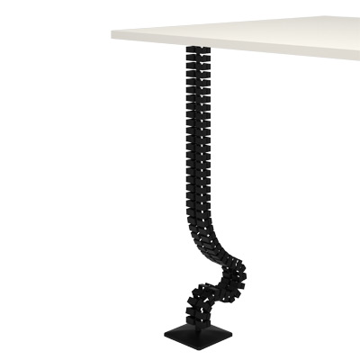 34.373 | Addit cable worm sit-stand 373 | black | For guiding a maximum of 12 cables vertically under a sit-stand desk. | Detail 2