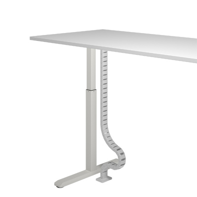 34.470 | Addit cable guide sit-stand 130 cm – desk 470 | white (RAL9016) | For guiding a maximum of 12 cables vertically under a sit-stand desk. | Detail 3