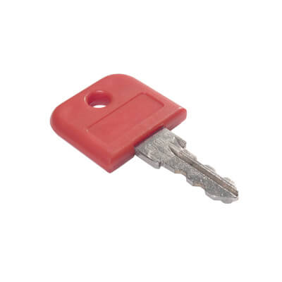 32.309 | Viewmate Masterschlüssel - Option 309 | rot | Schlüssel mit Zugang zu allen abschließbaren Viewmate Computerhalterungen. | Detail 1