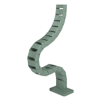 34.469/1606010 | Addit cable guide sit-stand 130 cm set – desk 469 | green (RAL1606010) | For guiding a maximum of 18 cables vertically under a sit-stand desk. | Detail 2