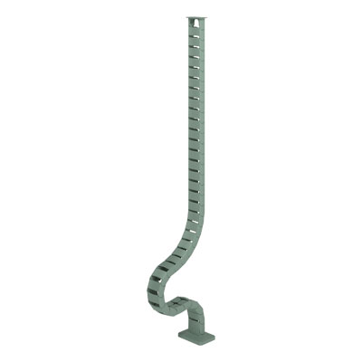 34.479/1606010 | Addit cable guide sit-stand 130 cm – desk 479 | green (RAL1606010) | For guiding a maximum of 12 cables vertically under a sit-stand desk. | Detail 1