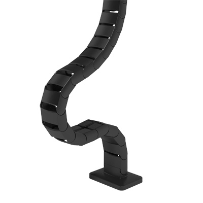 34.453 | Addit cable guide 82 cm – desk 453 | black (RAL9005) | For guiding a maximum of 18 cables vertically under a desk. | Detail 2