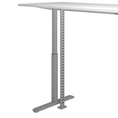 34.462 | Addit cable guide sit-stand 130 cm set – desk 462 | grey (RAL9006) | For guiding a maximum of 18 cables vertically under a sit-stand desk. | Detail 4