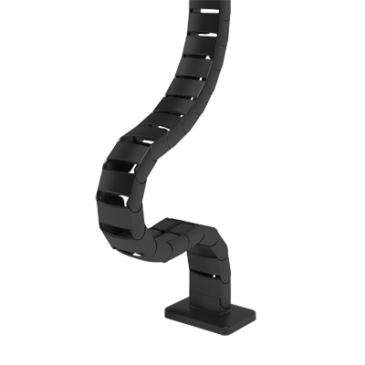 34.463 | Addit vertebra passacavi sit-stand 130 cm set – scrivania 463 | nero (RAL9005) | Per guidare verticalmente un massimo di 18 cavi sotto la scrivania Sit-Stand. | Dettaglio 2