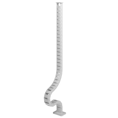 34.470 | Addit cable guide sit-stand 130 cm – desk 470 | white (RAL9016) | For guiding a maximum of 12 cables vertically under a sit-stand desk. | Detail 1