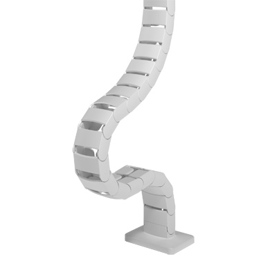 34.470 | Addit cable guide sit-stand 130 cm – desk 470 | white (RAL9016) | For guiding a maximum of 12 cables vertically under a sit-stand desk. | Detail 2