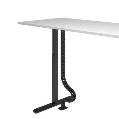 34.473 | Addit cable guide sit-stand 130 cm – desk 473 | black (RAL9005) | For guiding a maximum of 12 cables vertically under a sit-stand desk. | Detail 3
