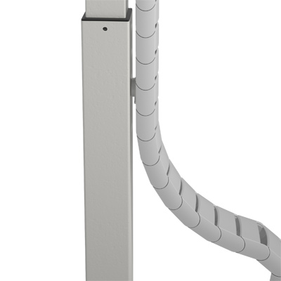 34.480 | Addit Kabelführung – Magnetbefestigung 480 | weiß (RAL9016) | Führt maximal 12 Kabel vertikal unter dem Sitz-Steh Schreibtisch. | Detail 4