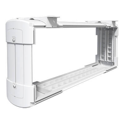 35.200 | Viewlite computer holder - desk 200 | white | For mounting large computers vertically or horizontally under the desk. | Detail 2