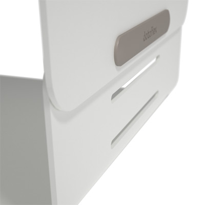 45.120 | Addit Bento® Monitorerhöhung - verstellbar 120 | weiß | 3 Höheneinstellungen, max. Tragvermögen 20 kg | Detail 7