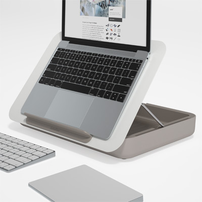 45.900 | Addit Bento® ergonomische toolbox 900 | wit | persoonlijke opbergdoos, laptopstandaard, tablethouder en in-line documenthouder in één | Detail 2