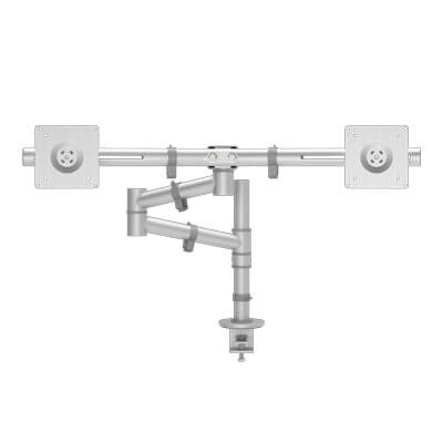 48.132 | Viewgo monitor arm - desk 132 | silver | For 2 monitors, adjustable height and depth, with desk mount. | Detail 4