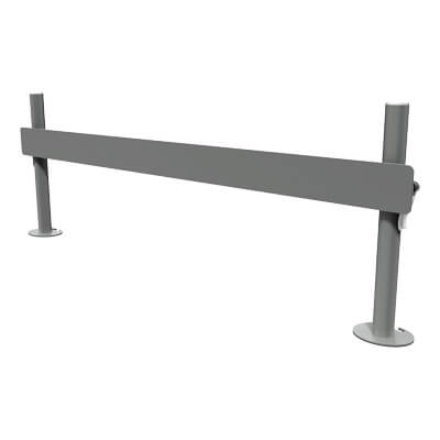 52.112 | Viewmate Schienensystem - Schreibtisch 112 | silber | Schafft eine dritte Ebene, die für mehr Platz auf dem Schreibtisch sorgt, mit Tischbefestigung. | Detail 1