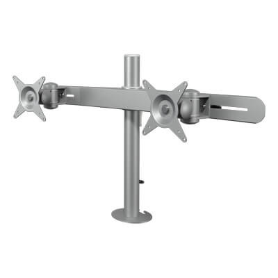 52.612 | Viewmate monitor arm - desk 612 | silver | For 2 monitors, adjustable height, with desk mount. | Detail 2