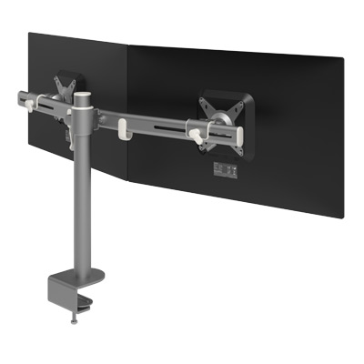 52.642 | Viewmate monitor arm - desk 642 | silver | For 2 monitors, adjustable height, with desk mount. | Detail 1