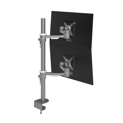 52.682 | Viewmate monitor arm - desk 682 | silver | For 2 monitors, adjustable height and depth, with desk mount. | Detail 1