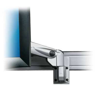 53.072 | Viewmaster adaptateur rail fixation murale - option 072 | argent | Pour montage de Viewmaster bras support écran à des rails ou barres d'outils. | Détail 3