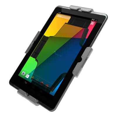 58.053 | Viewlite supporto tablet universale - opzione 053 | nero | Per posizionare ergonomicamente un tablet di diverse dimensioni, adatto a Viewlite fissaggio a sgancio rapido. | Dettaglio 2
