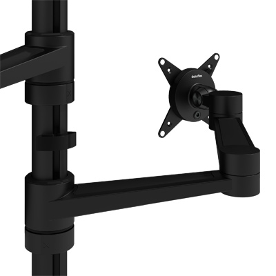 58.143 | Viewlite monitor arm - desk 143 | black | For 2 monitors, adjustable height and depth, with desk mount. | Detail 3