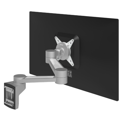 58.422 | Viewlite braccio porta monitor - binario 422 | argento | Per 1 schermo, profondità regolabile, con fissaggio a binario. | Dettaglio 4