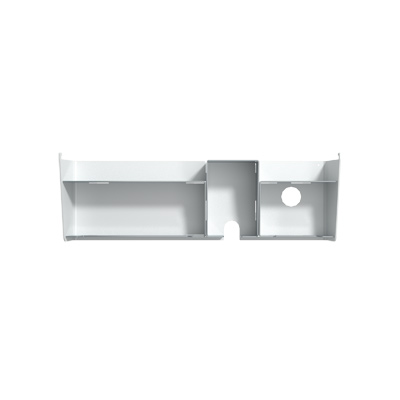 58.750 | Viewlite porta accessori - opzione 750 | bianco | Spazio per riporre oggetti facile da spostare, con fissaggio a binario. | Dettaglio 6