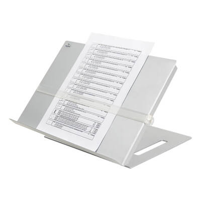 97.402 | Addit document holder - adjustable 402 | silver | Adjustable, for documents up to A3 in size, magnetic bookmark included. | Detail 2
