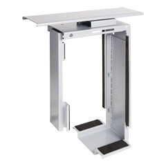 32.322 | Viewmate computer holder - desk 322 | silver | For vertical and adjustable mounting of small or large computers under the desk.