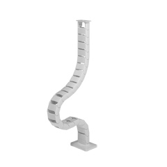 34.450 | Addit cable guide 82 cm – desk 450 | white (RAL9016) | For guiding a maximum of 18 cables vertically under a desk.