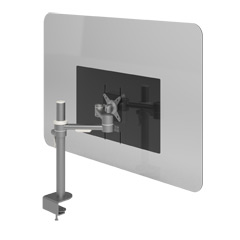 44.310 | Addit schermo igienico – monitor 310 | acrilico trasparente | Per notebook e tablet, bloccabile.