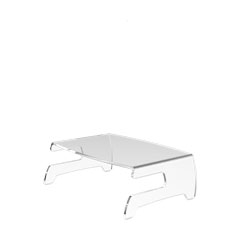 44.660 | Addit monitor riser 660 | clear acrylic | For monitors up to 15 kg, laptop holder included.