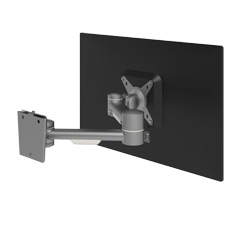 52.042 | Viewmate braccio porta monitor - parete 042 | argento | Per 1 schermo, profondità regolabile, con fissaggio a parete.