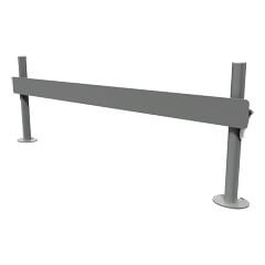 52.112 | Viewmate Schienensystem - Schreibtisch 112 | silber | Schafft eine dritte Ebene, die für mehr Platz auf dem Schreibtisch sorgt, mit Tischbefestigung.