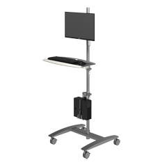 52.702 | Viewmate workstation - floor 702 | silver | Freely moveable trolley for data input.