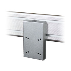53.072 | Viewmaster wall mount rail adapter - option 072 | silver | For mounting Viewmaster monitor arms to slat rails or toolbars.