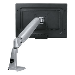 57.122 | Viewmaster Monitorarm - Schreibtisch 122 | silber | Für 1 Monitor, mit Höhen- und Tiefenverstellung, mit Tischbefestigung.