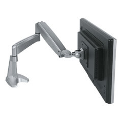 57.142 | Viewmaster braccio porta monitor - scrivania 142 | argento | Per 1 schermo, altezza e profondità regolabili, con fissaggio a scrivania.