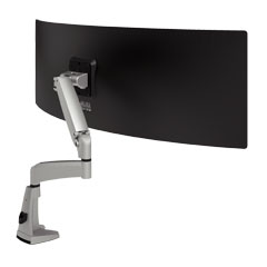 57.172 | Viewmaster Monitorarm - Schreibtisch 172 | silber | Für 1 Monitor, mit Höhen- und Tiefenverstellung, mit Tischbefestigung.