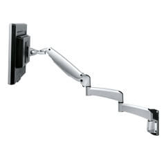 57.282 | Viewmaster monitor arm - wall 282 | silver | For 1 monitor, adjustable height and depth, with wall mount.