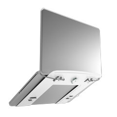 58.040 | Viewlite supporto notebook - opzione 040 | bianco | Per posizionare ergonomicamente un portatile, adatto a Viewlite fissaggio a sgancio rapido.