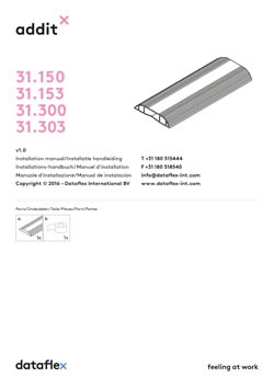 Dataflex Protège-câble noir 150cm