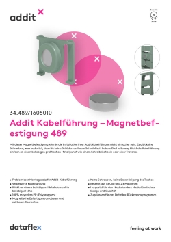 Addit Kabelführung – Magnetbefestigung 489