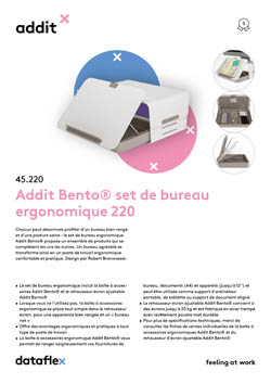 Addit bento set de bureau ergonomique