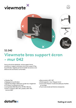Viewmate bras support écran - mur 042
