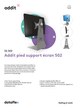 Addit pied support écran 502