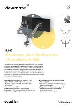 Viewmate plus Monitorarm - Schreibtisch 862