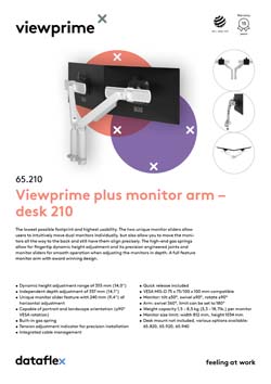 Viewprime plus monitor arm – desk 210
