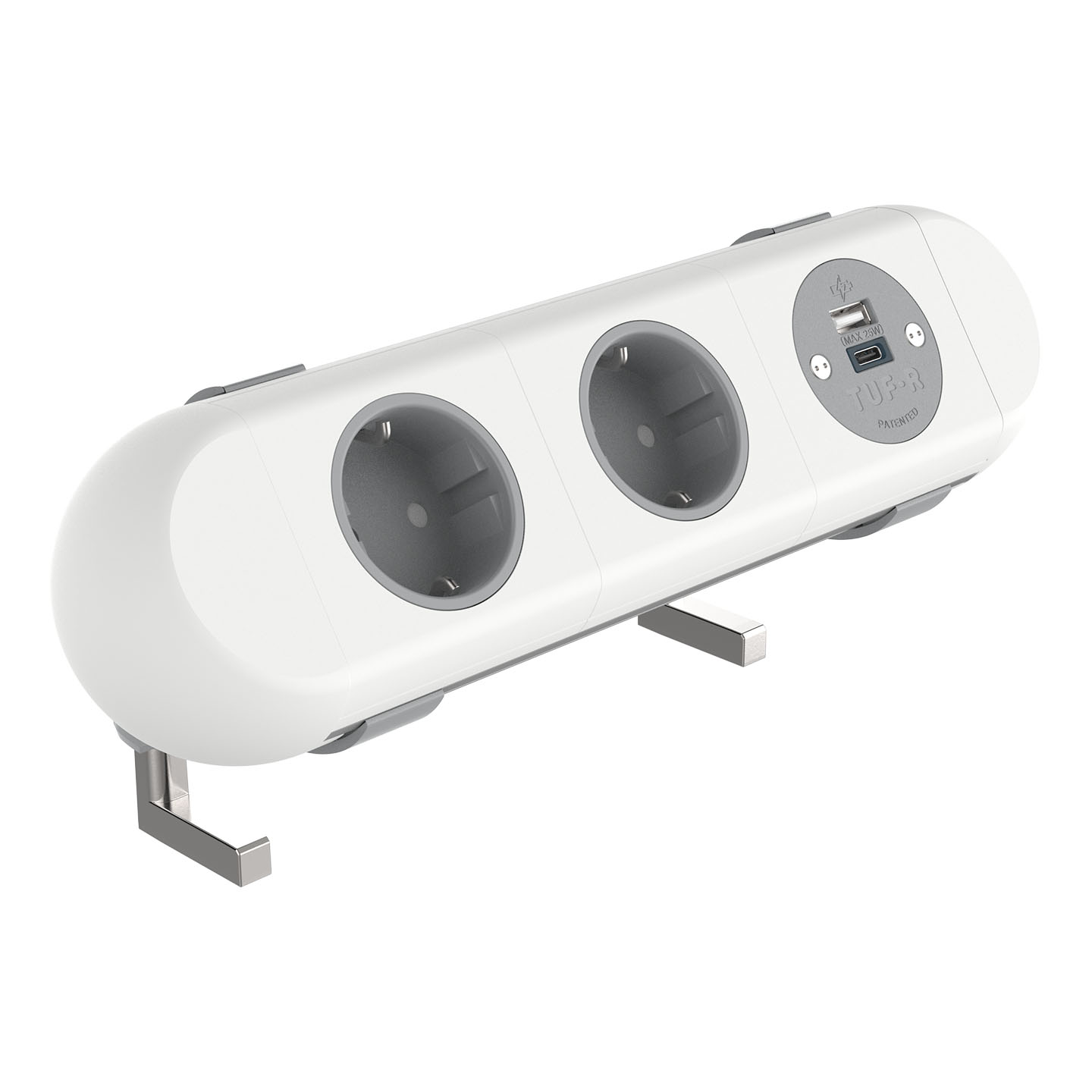 Power Polar 2x Schuko USB AC 25W - 100
