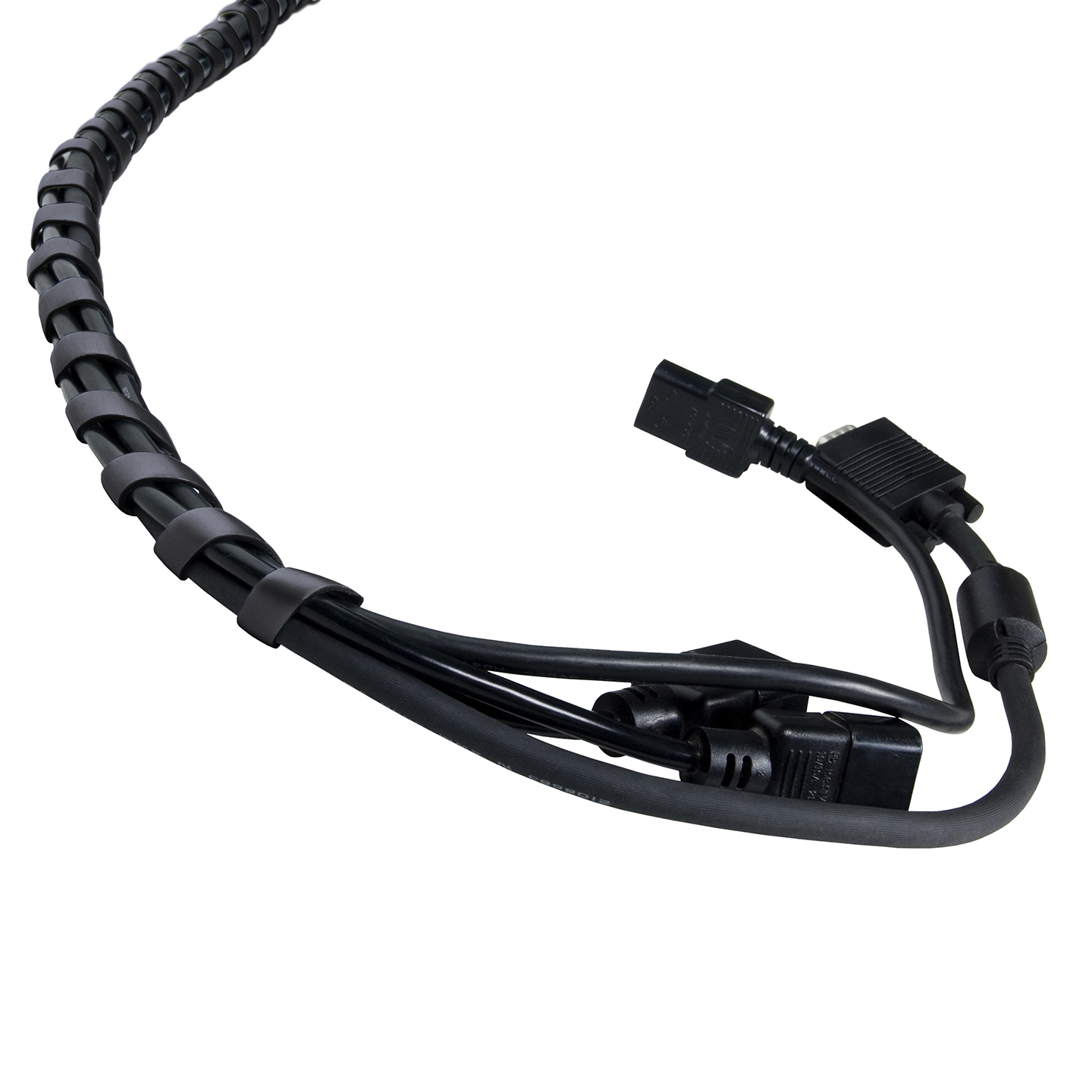 33.253 A product that deals with signal and power cables quickly and easily. Simply wrap the spiral cable manager around your cables to create a firm and neat bundle. Splitting off cables from the bunch, or adding them to it is just as simple.