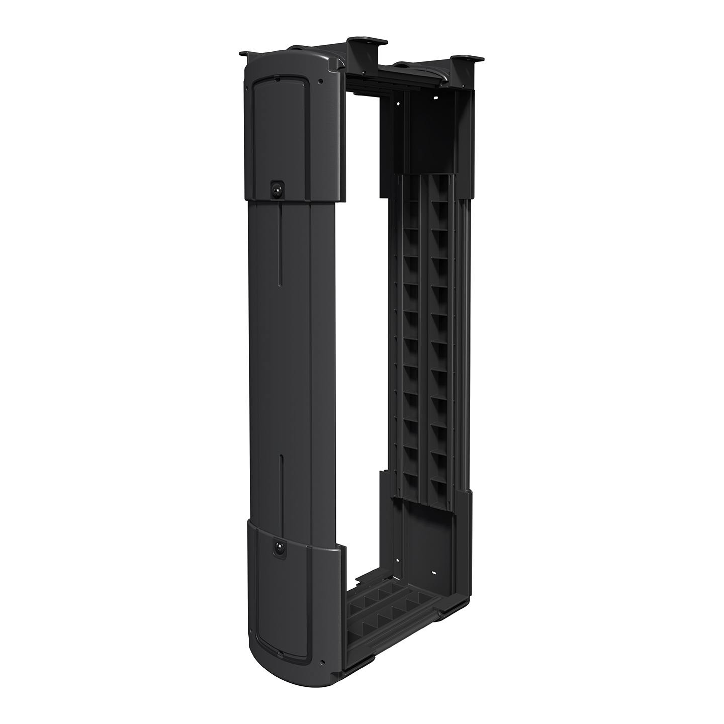 35.203 Ideal for desktop/workstation computers, this holder snugly accommodates most PCs and is easy to mount vertically or horizontally.